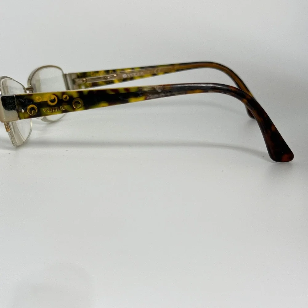 Vogue Eyeglasses VO 3818 813‎ Brown Tortoise Gold Rectangular 51-17-135 21941